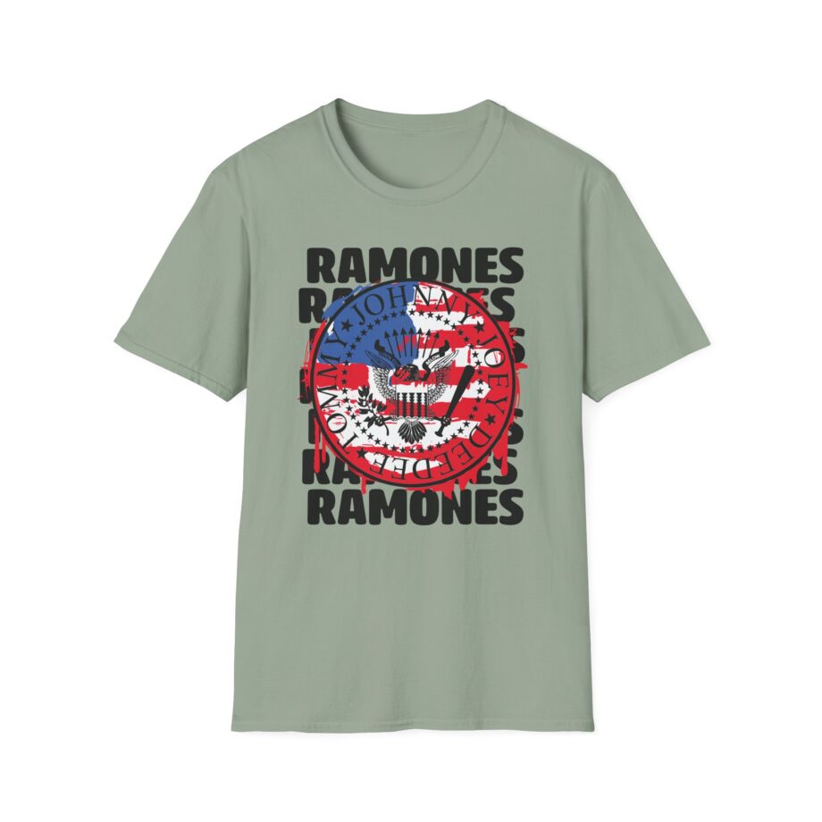 Ramones US Flag Unisex Softstyle T-Shirt