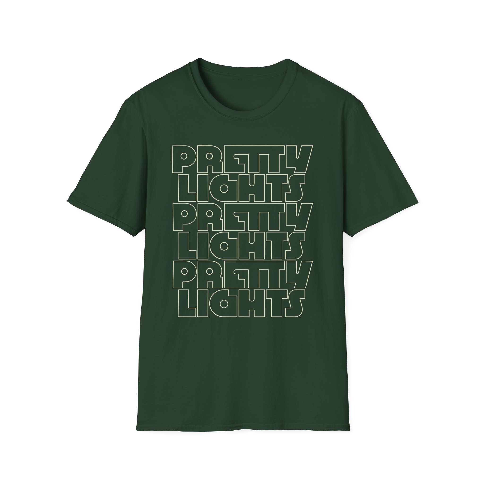 Pretty Lights Outline Stack Unisex Softstyle T-Shirt