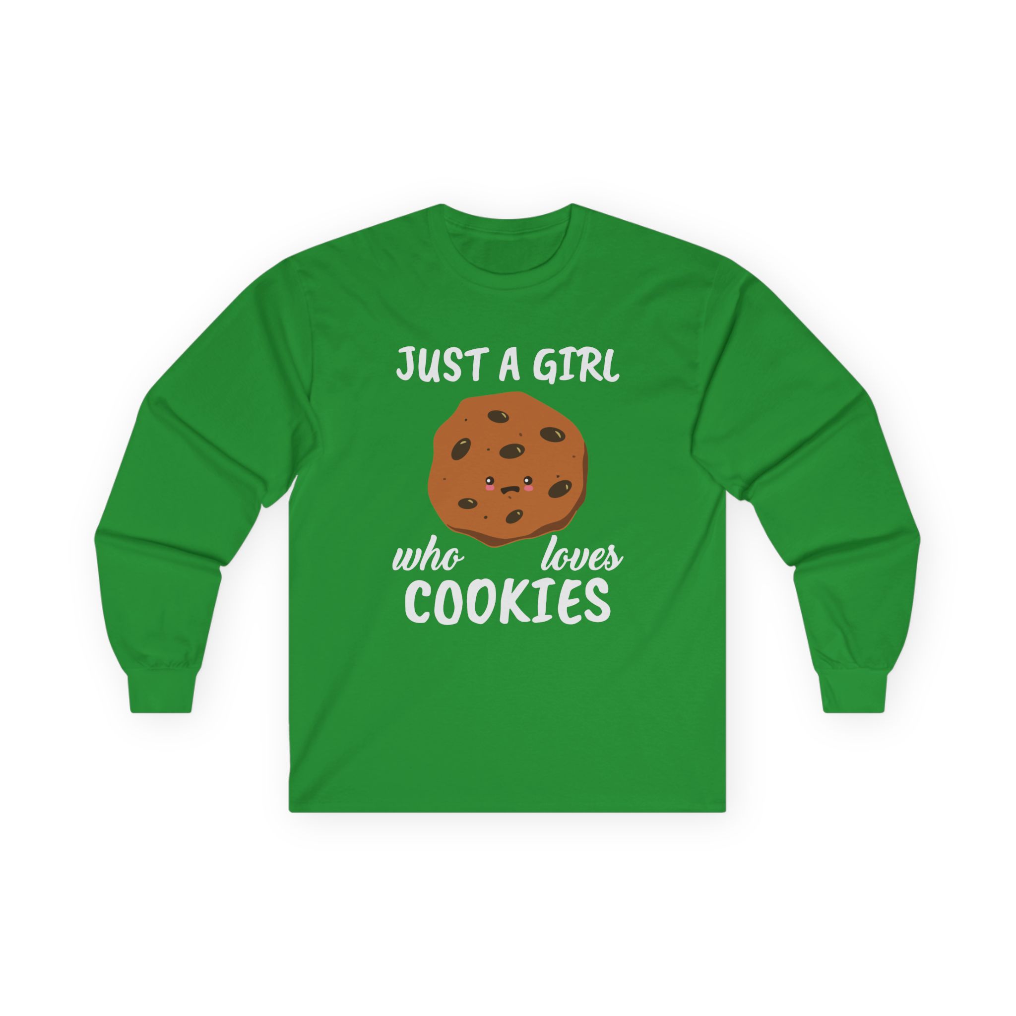 Cookieswirlc Just a Girl Who Loves Cookies Unisex Ultra Cotton Long Sleeve Tee