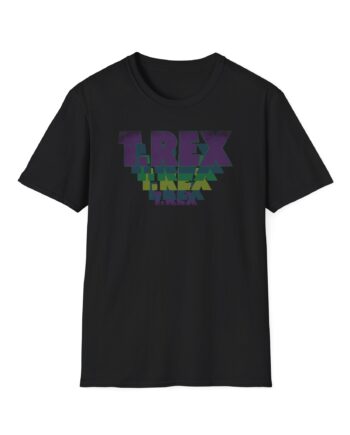 T Rex Stacked Logo Unisex Softstyle T-Shirt