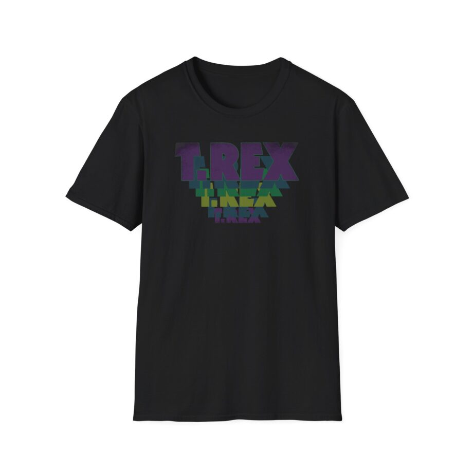 T Rex Stacked Logo Unisex Softstyle T-Shirt