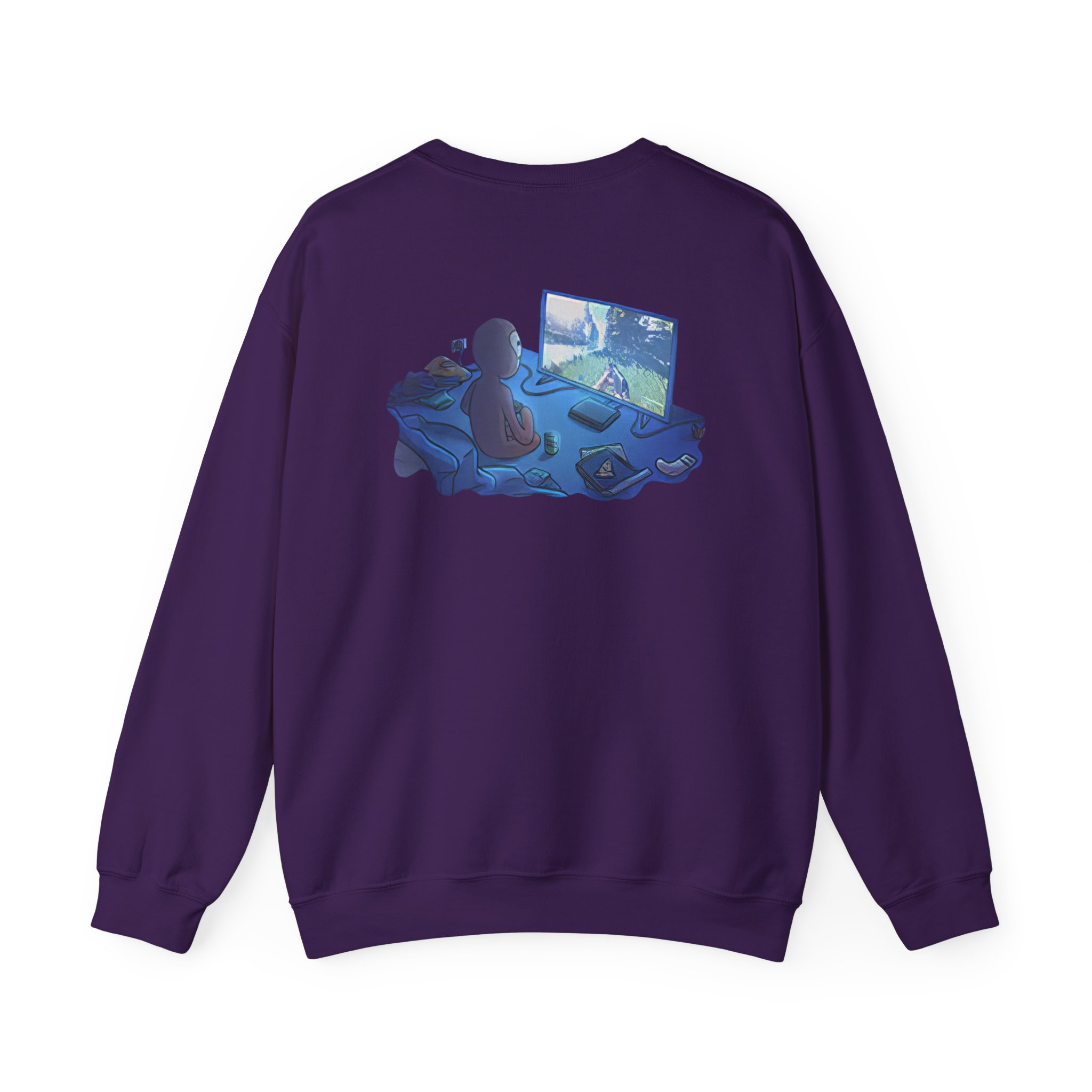 Spoonkid  Rust Monke Unisex Heavy Blendâ„¢ Crewneck Sweatshirt