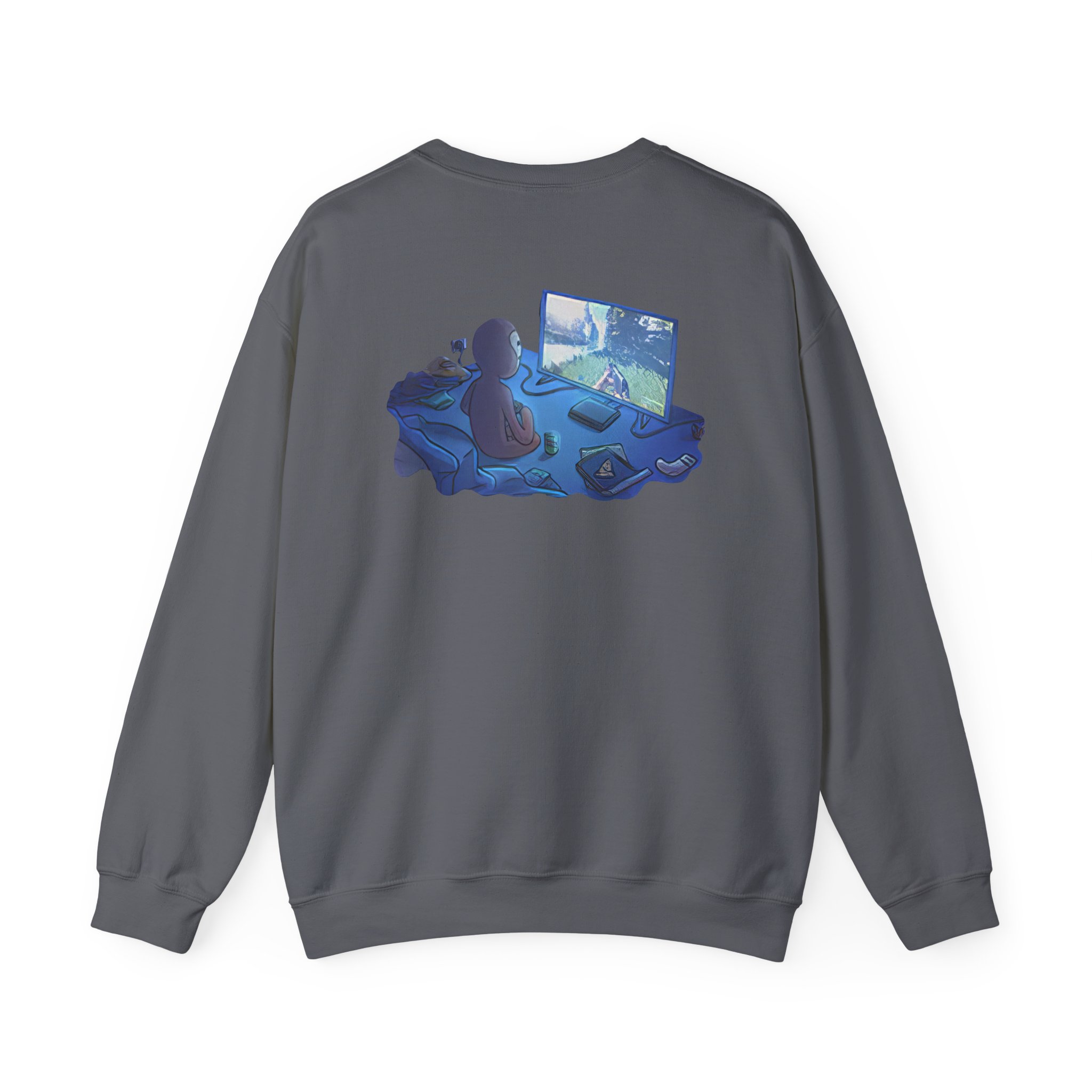 Spoonkid  Rust Monke Unisex Heavy Blendâ„¢ Crewneck Sweatshirt