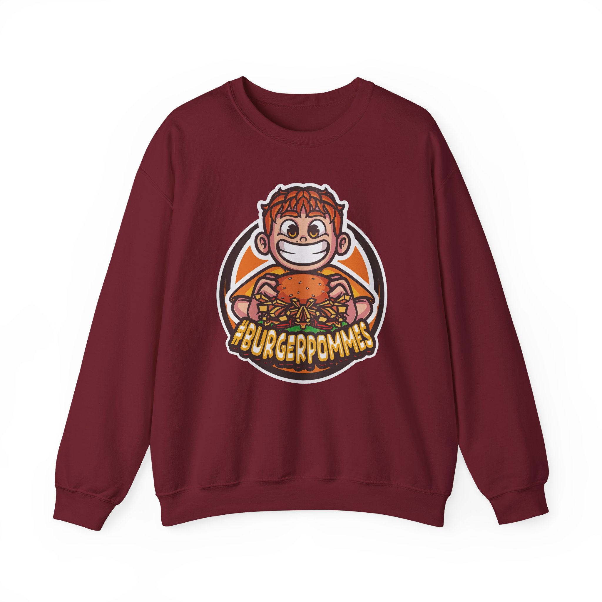 Burger Pommes Unisex Heavy Blendâ„¢ Crewneck Sweatshirt