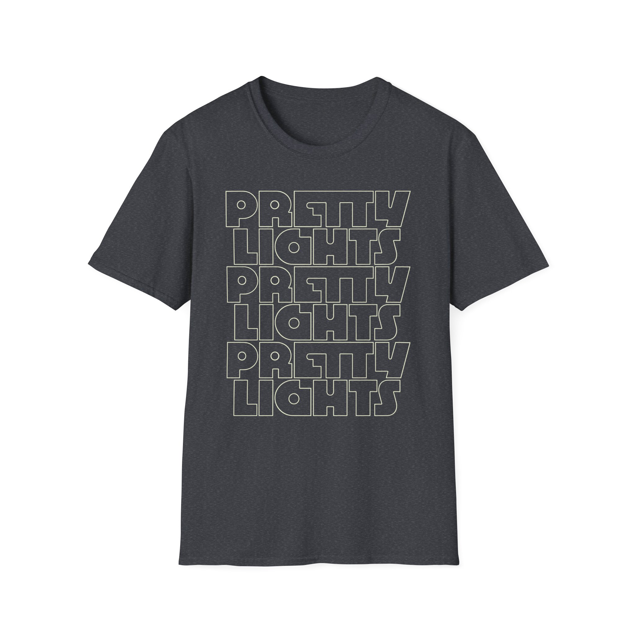 Pretty Lights Outline Stack Unisex Softstyle T-Shirt