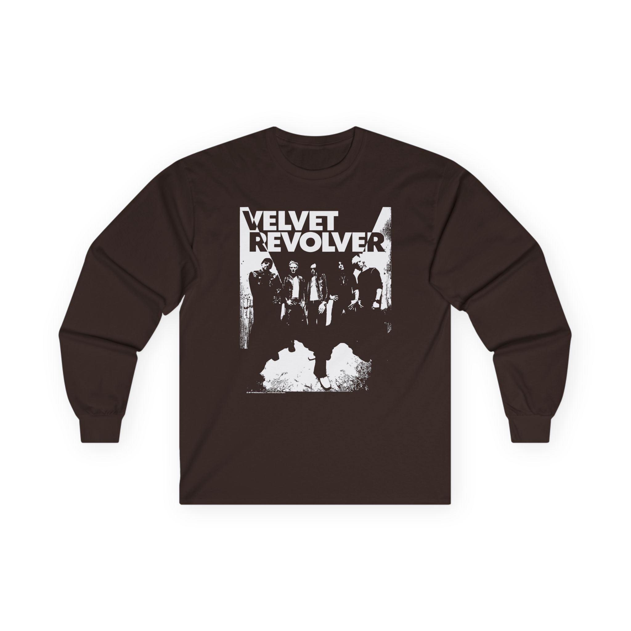 Velvet Revolver Velvet Skull Military Unisex Ultra Cotton Long Sleeve Tee