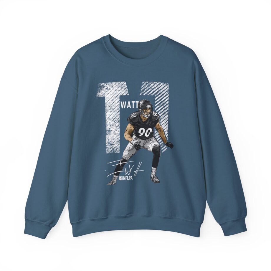 Tj Watt Mega Bold Unisex Heavy Blend™ Crewneck Sweatshirt