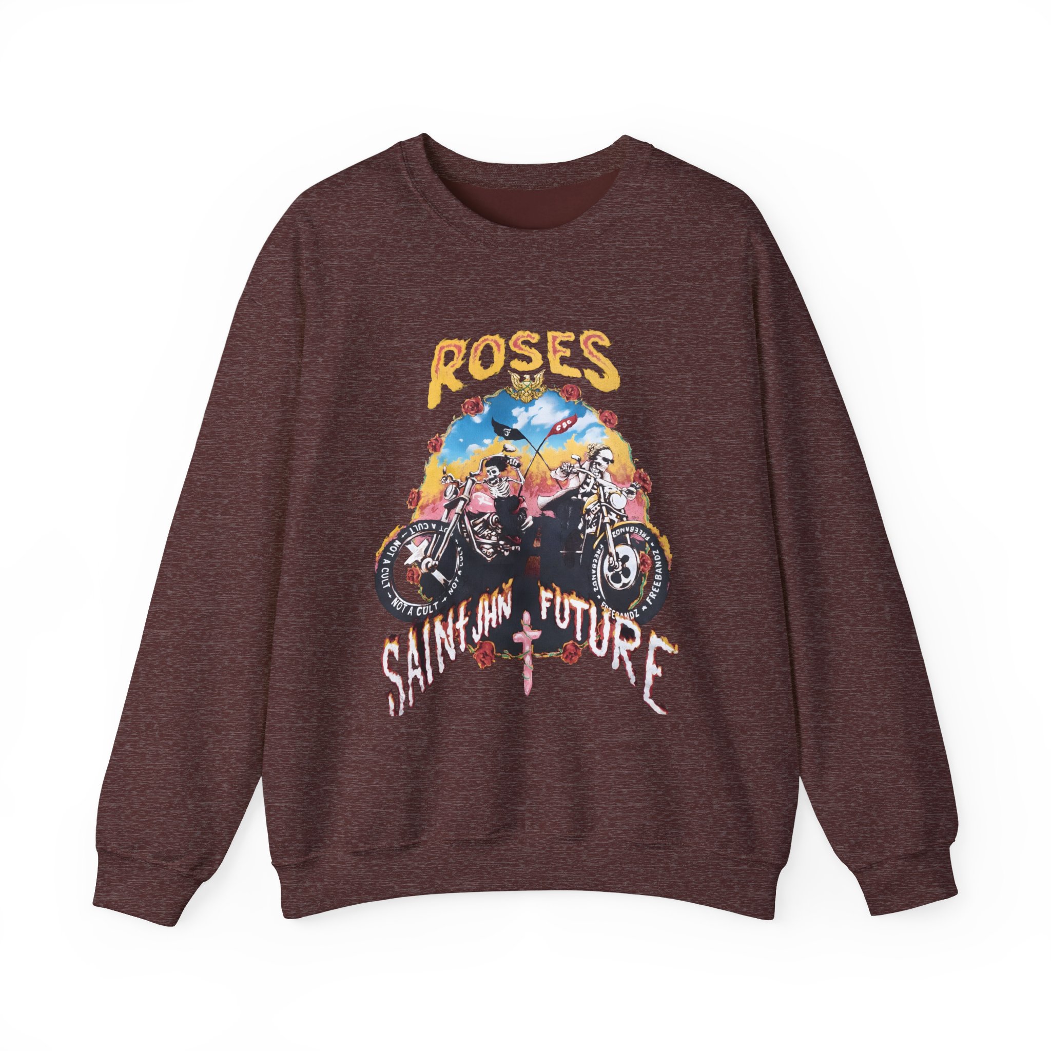 Saint Jhn Not a Cult X Freebandz Roses Unisex Heavy Blendâ„¢ Crewneck Sweatshirt
