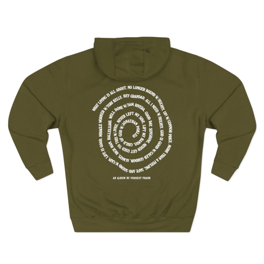 Forrest Frank Cog Spiral Three-Panel Fleece Hoodie