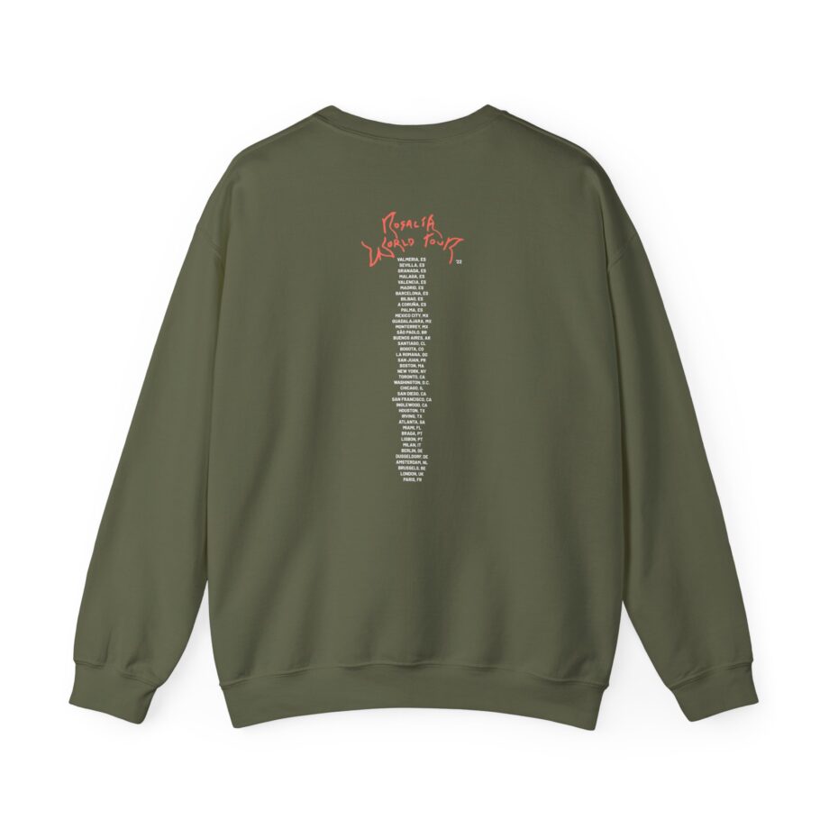 Rosalia World Tour Unisex Heavy Blend™ Crewneck Sweatshirt