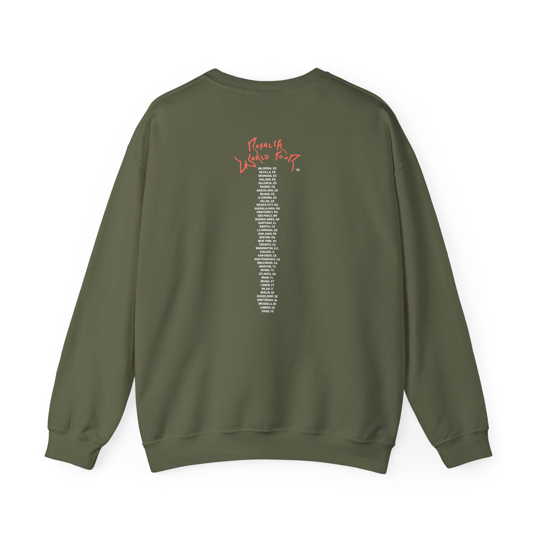 Rosalia World Tour Unisex Heavy Blendâ„¢ Crewneck Sweatshirt