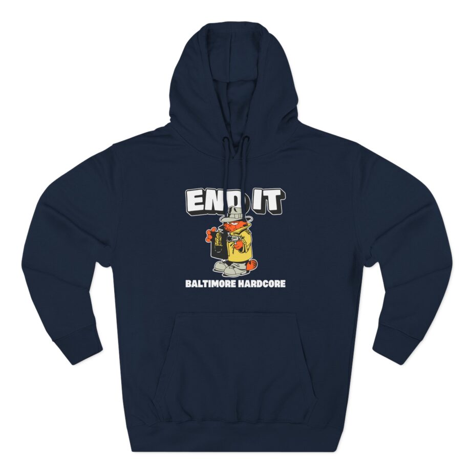 End It Baltimore Hardcore Three-Panel Fleece Hoodie