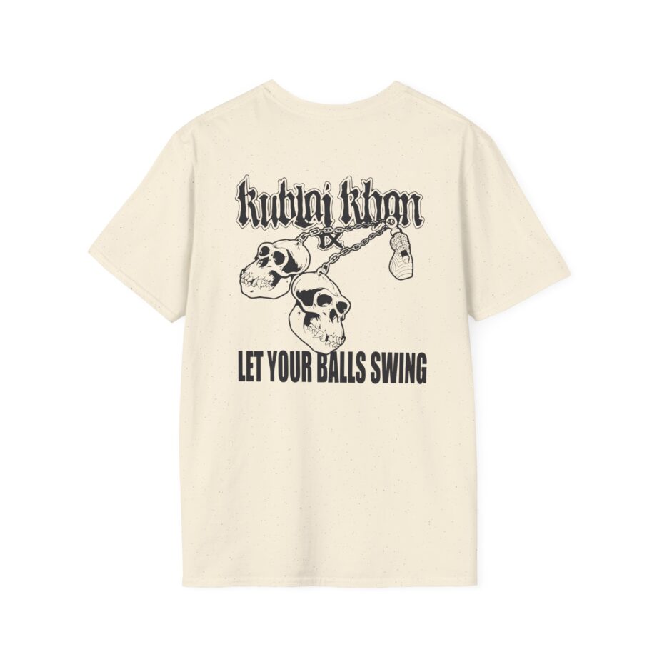 Kublai Khan - Let the Balls Swing Natural Unisex Softstyle T-Shirt