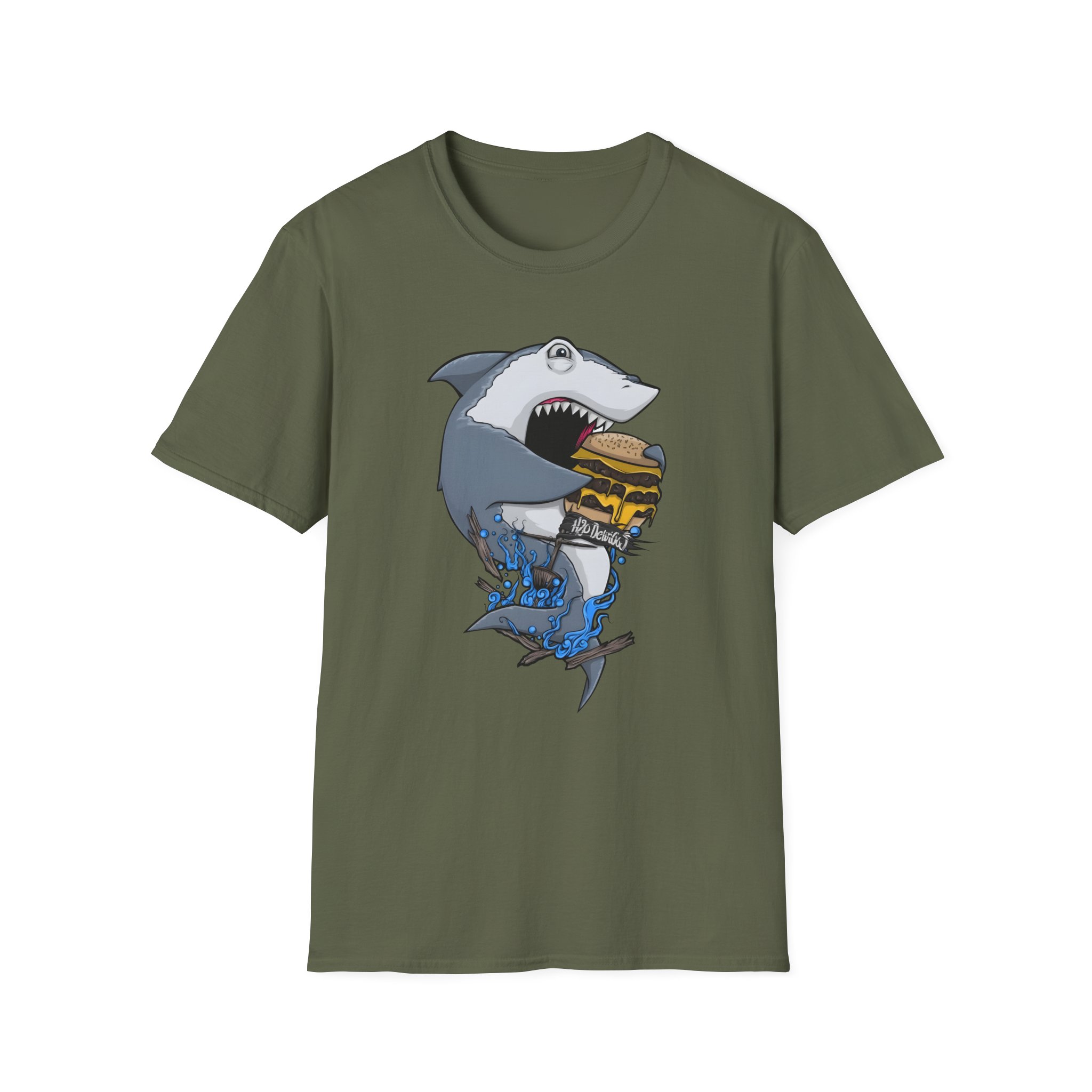 H2odelirious Hungry Shark Unisex Softstyle T-Shirt