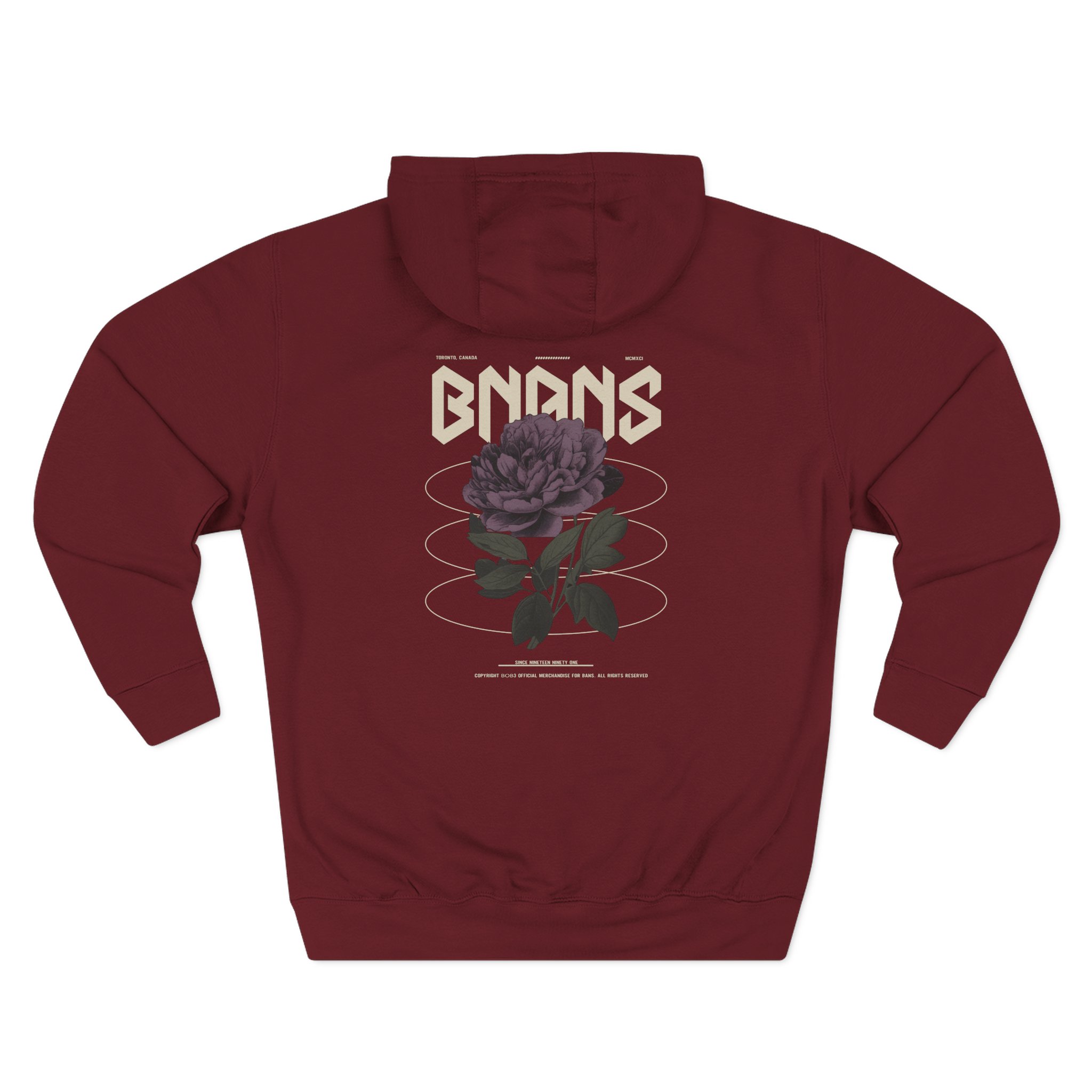Shroud Into The Wild Bnans Three-Panel Fleece Hoodie