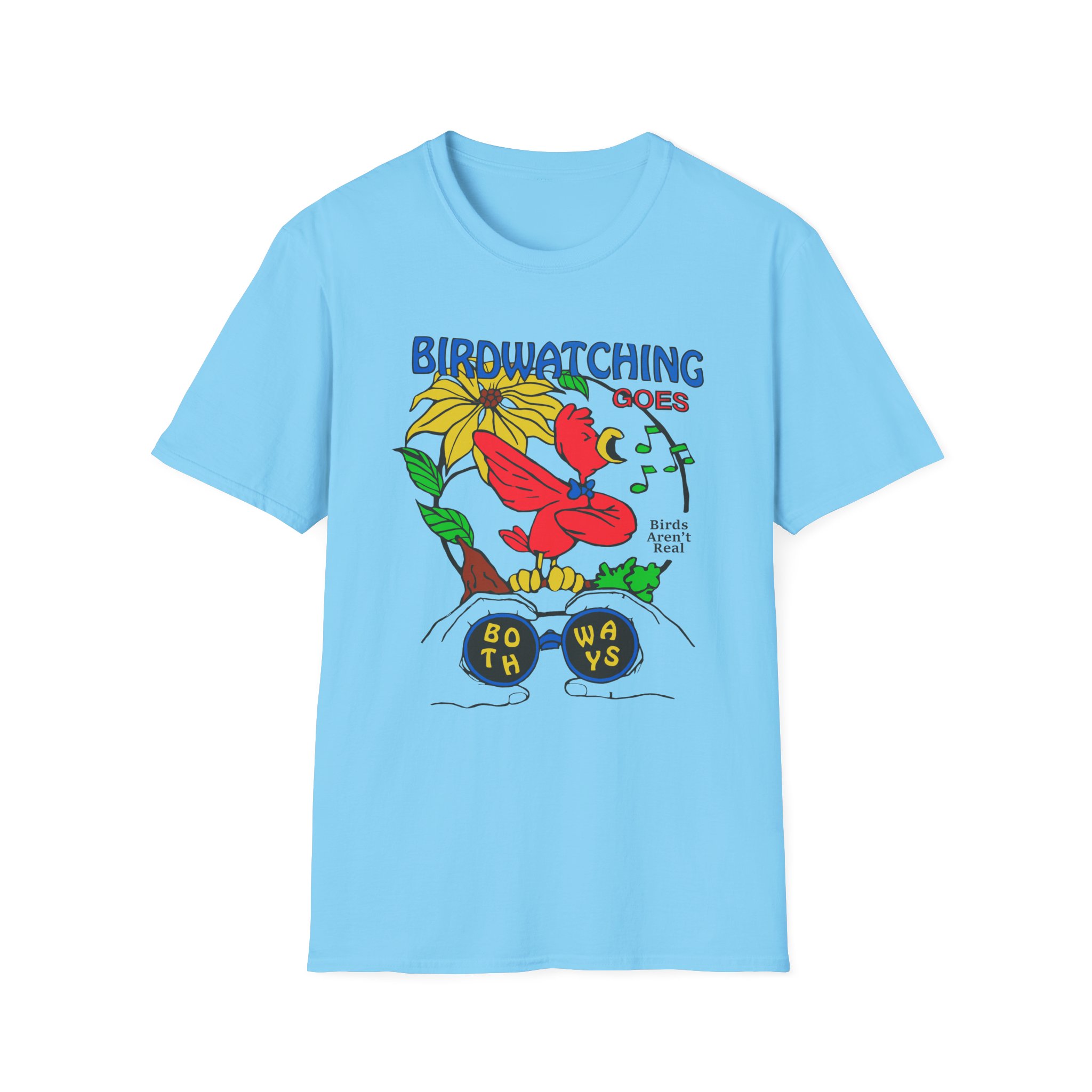 Birds Arent Real Unisex Softstyle T-Shirt