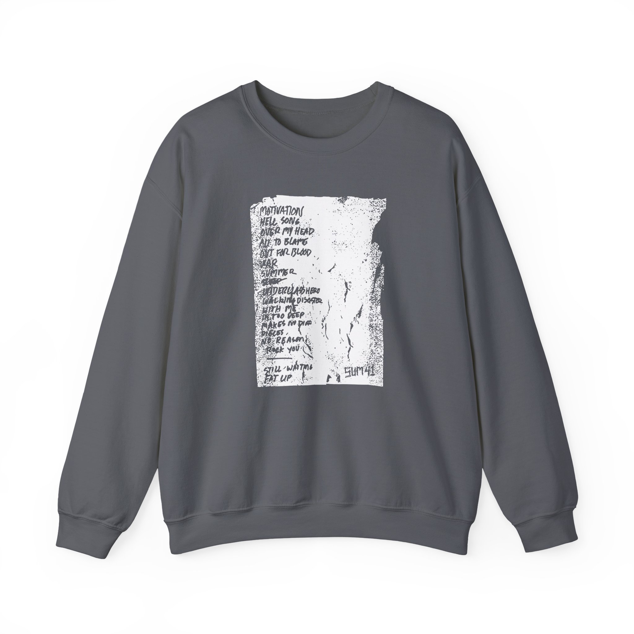 Sum 41 Setlist Unisex Heavy Blendâ„¢ Crewneck Sweatshirt