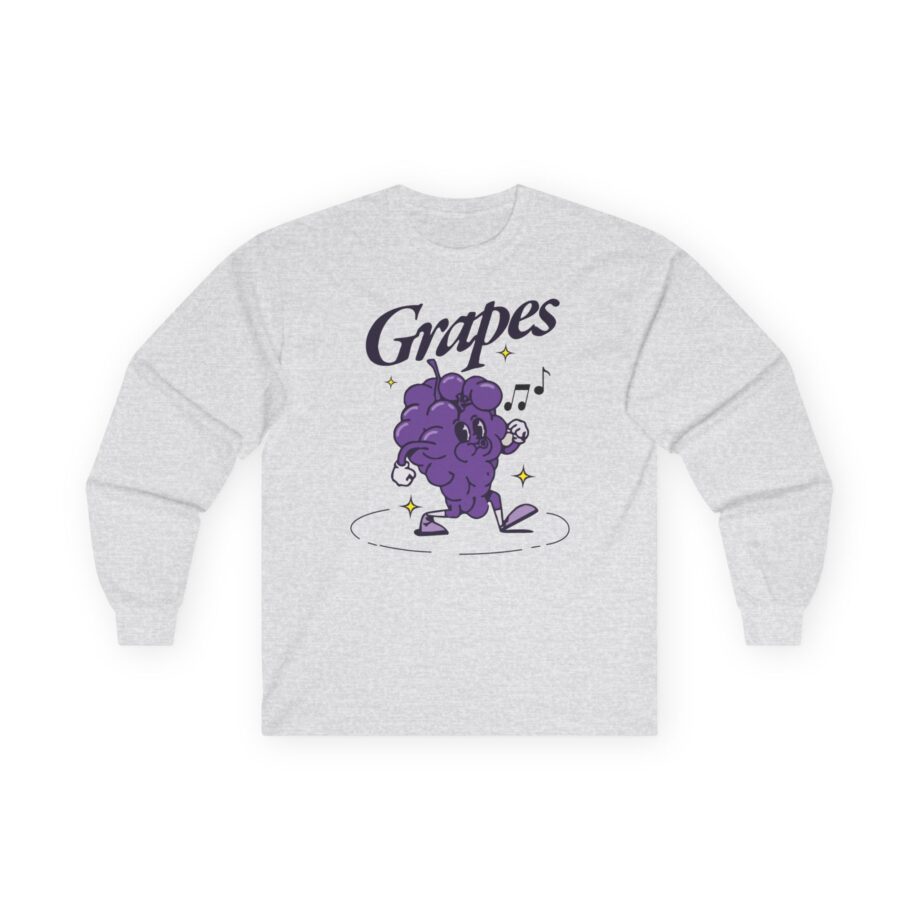 James Marriott Grapes Natural Unisex Ultra Cotton Long Sleeve Tee