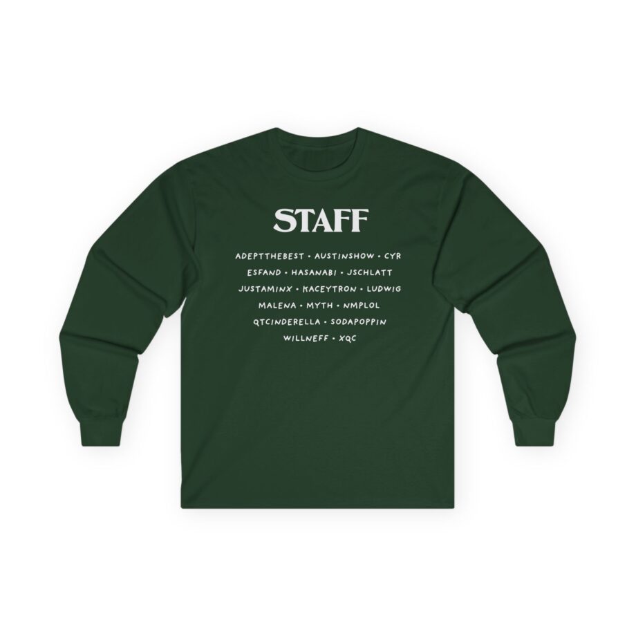 Qtcinderella Shit Camp Staff Unisex Ultra Cotton Long Sleeve Tee