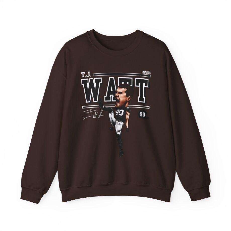 Tj Watt Cartoon Unisex Heavy Blend™ Crewneck Sweatshirt