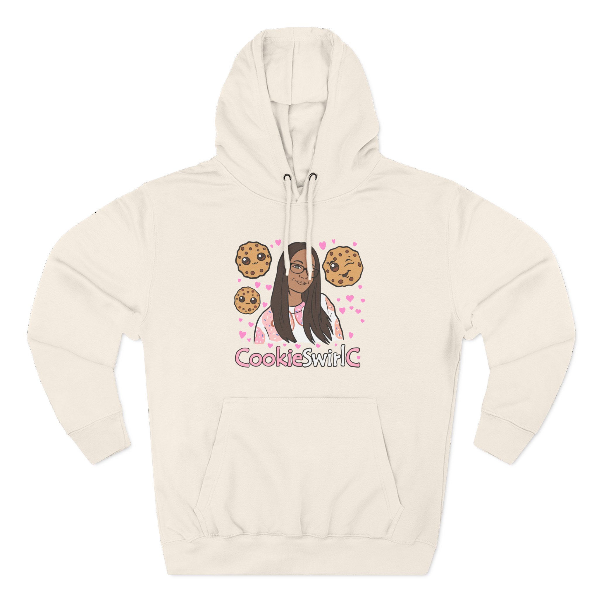 Cookieswirlc Three-Panel Fleece Hoodie