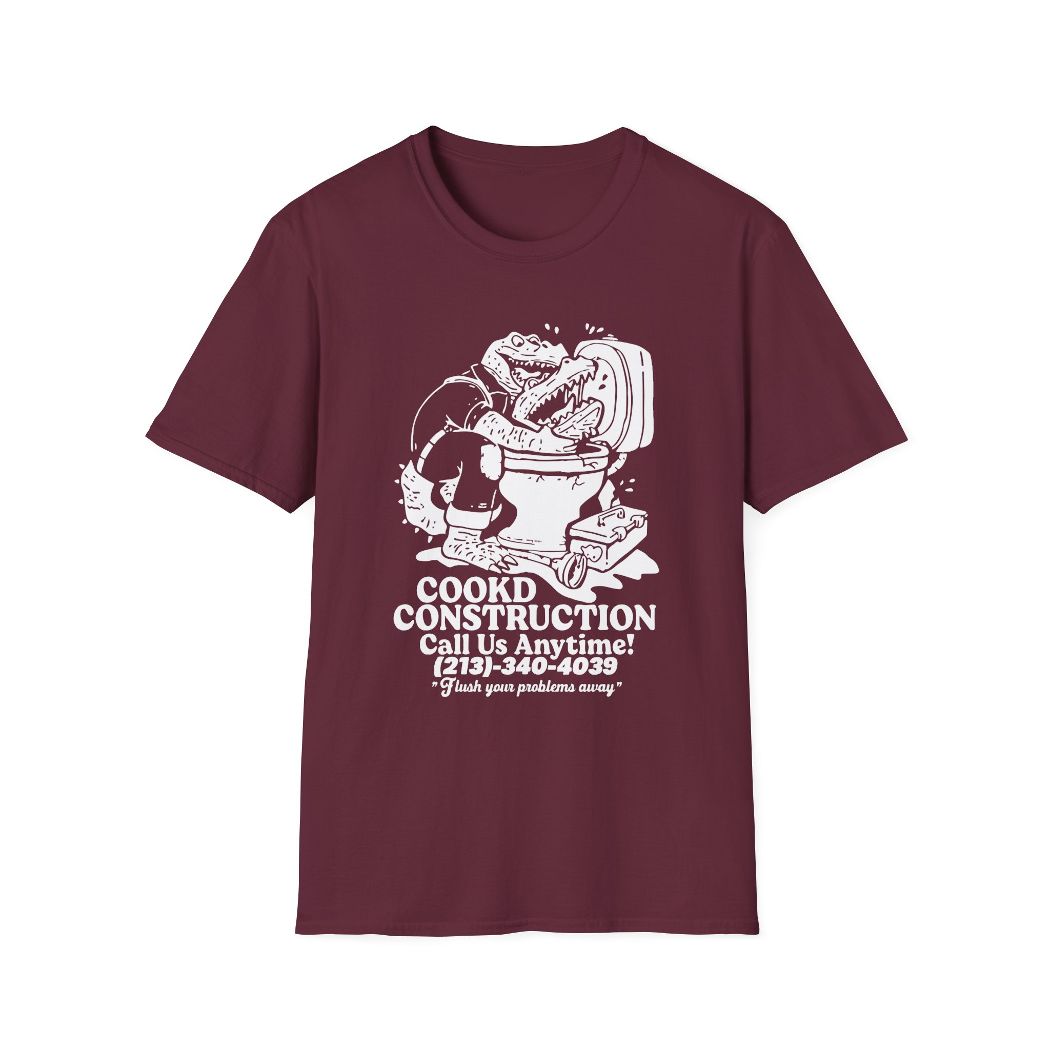 Lazarbeam  Cookd Construction Call Us Anytime Unisex Softstyle T-Shirt