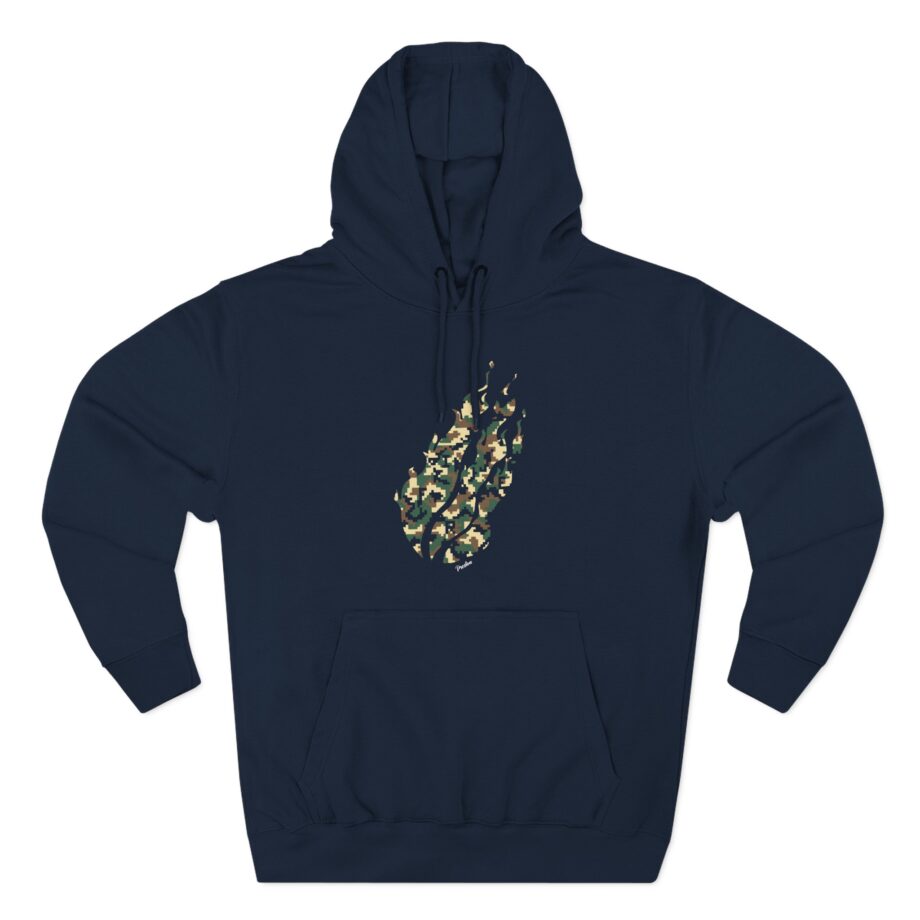 Preston Pixel Camo Three-Panel Fleece Hoodie