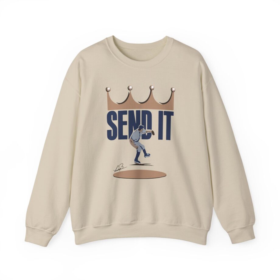 Trevor Bauer Send It  Unisex Heavy Blend™ Crewneck Sweatshirt