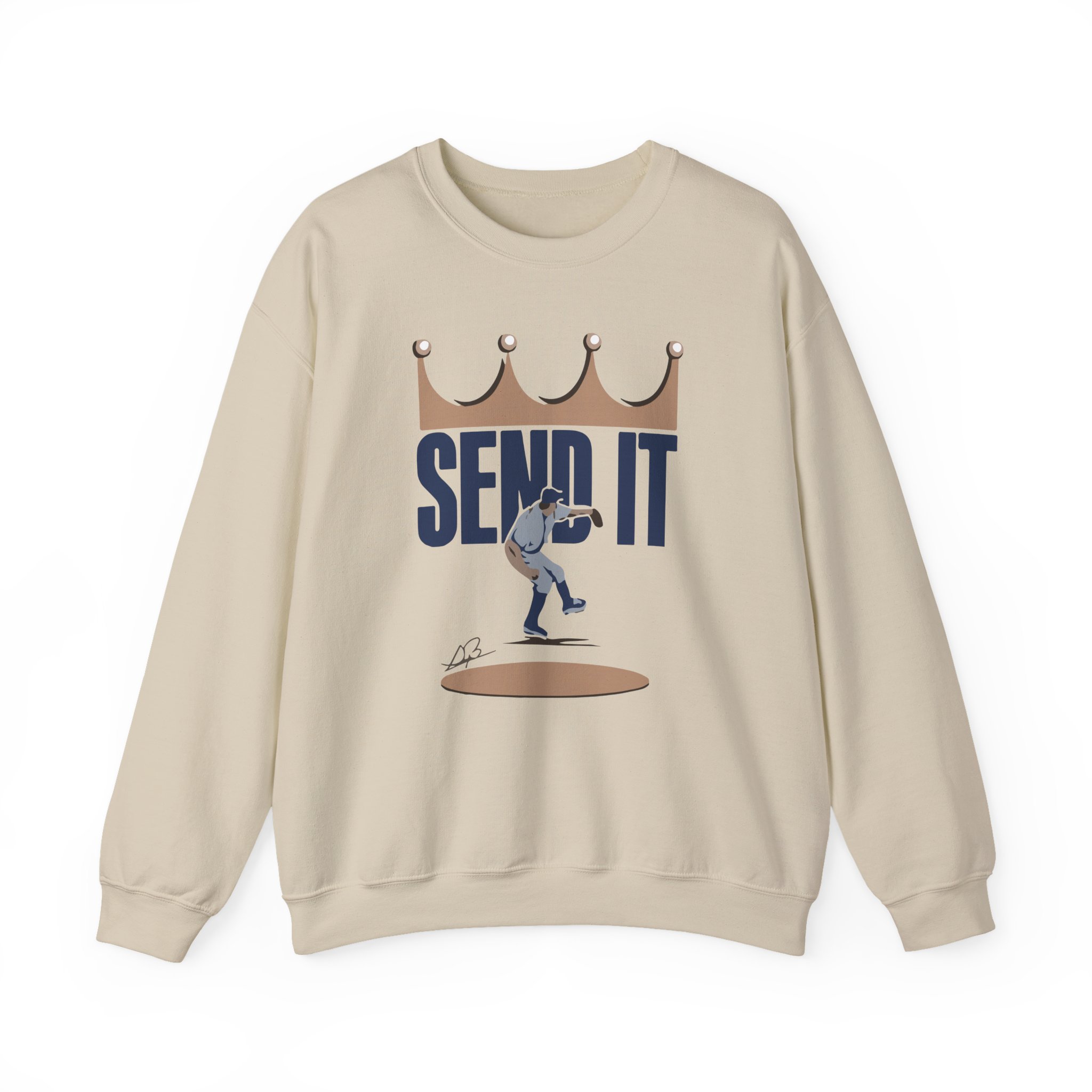 Trevor Bauer Send It  Unisex Heavy Blendâ„¢ Crewneck Sweatshirt