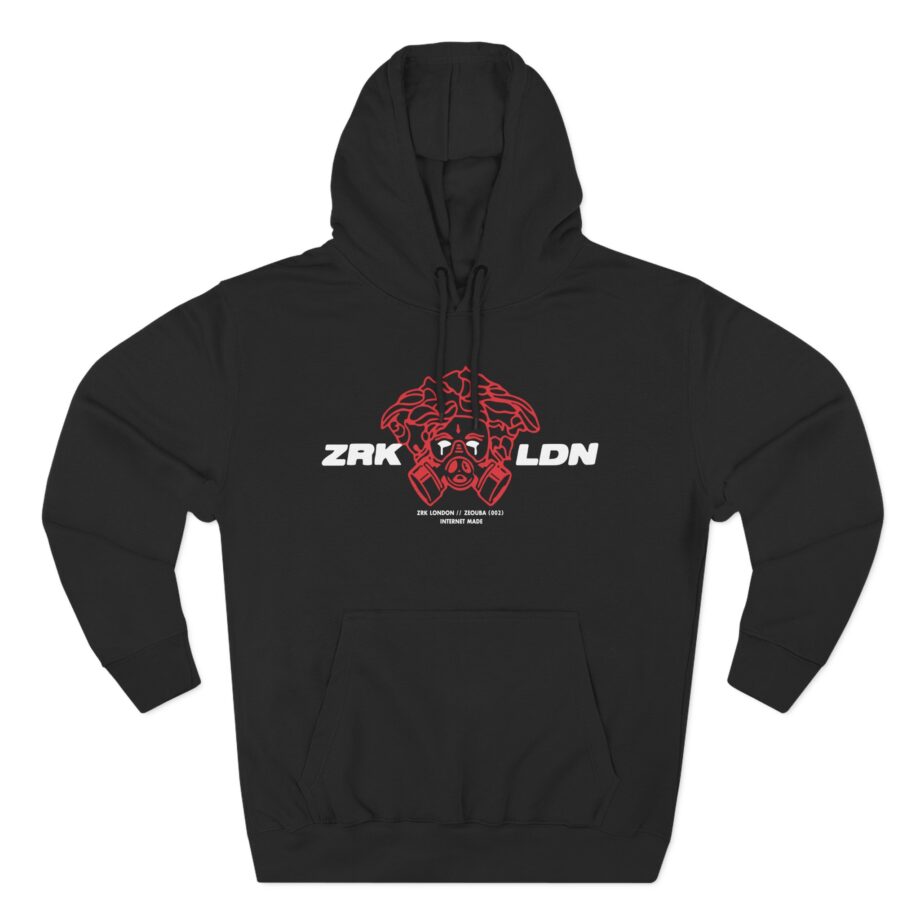 Zerkaa Three-Panel Fleece Hoodie
