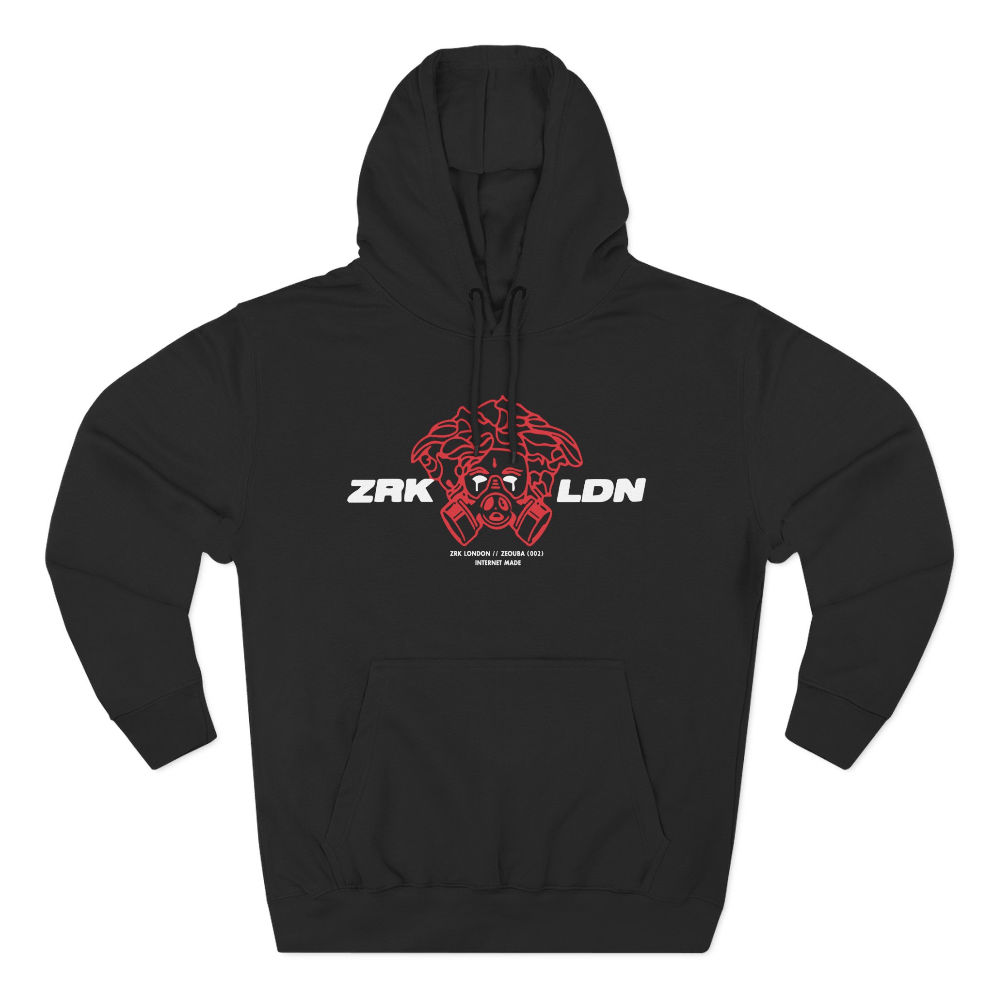 Zerkaa Three-Panel Fleece Hoodie