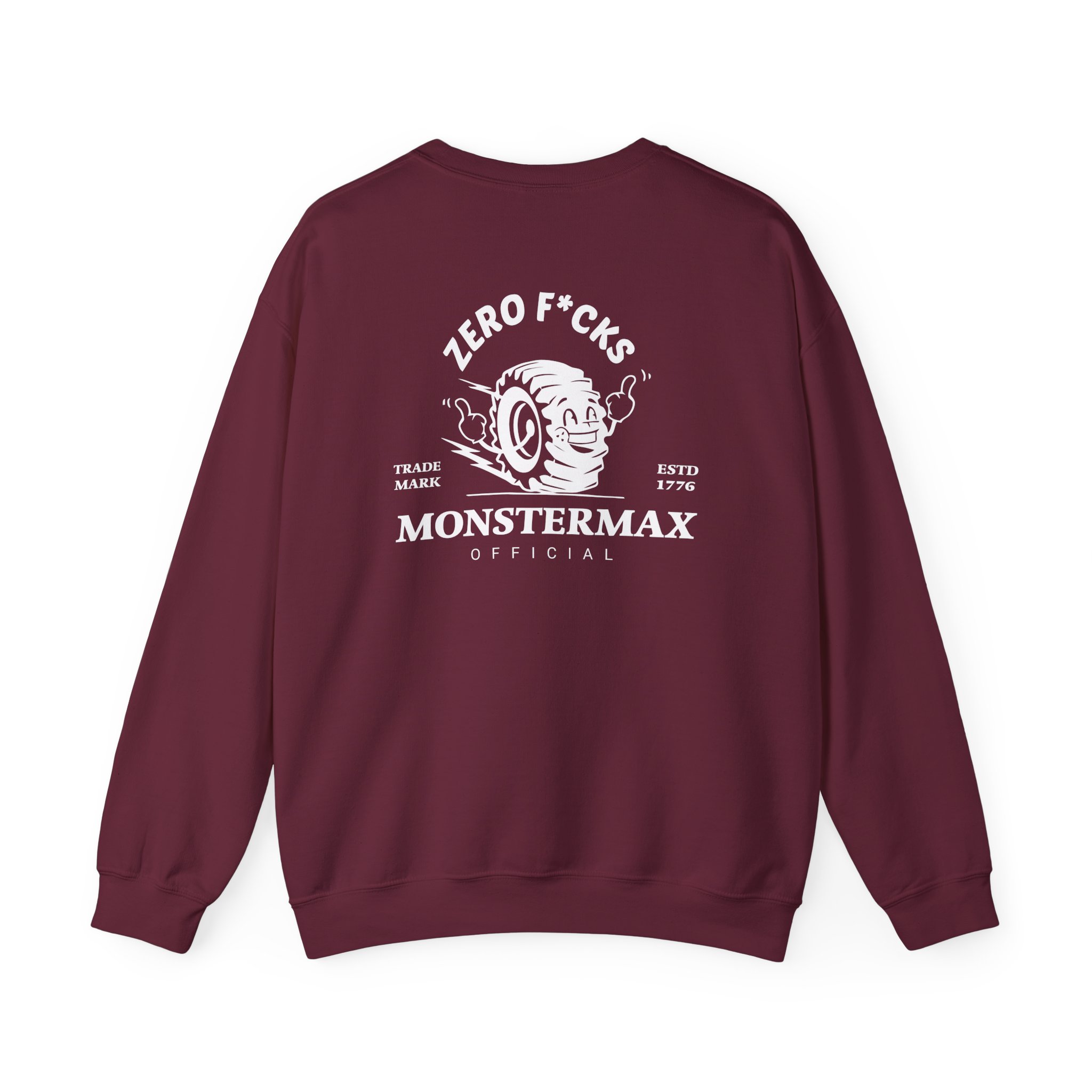 Monstermax Zero Fucks Unisex Heavy Blendâ„¢ Crewneck Sweatshirt