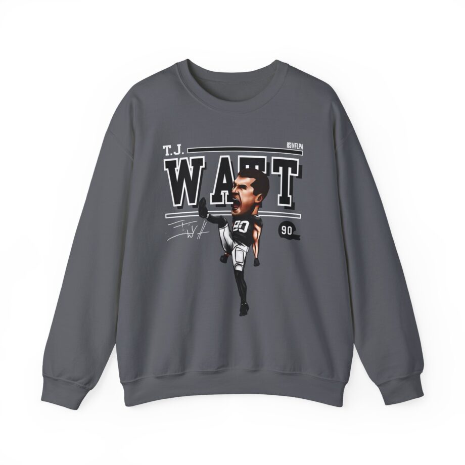 Tj Watt Cartoon Unisex Heavy Blend™ Crewneck Sweatshirt
