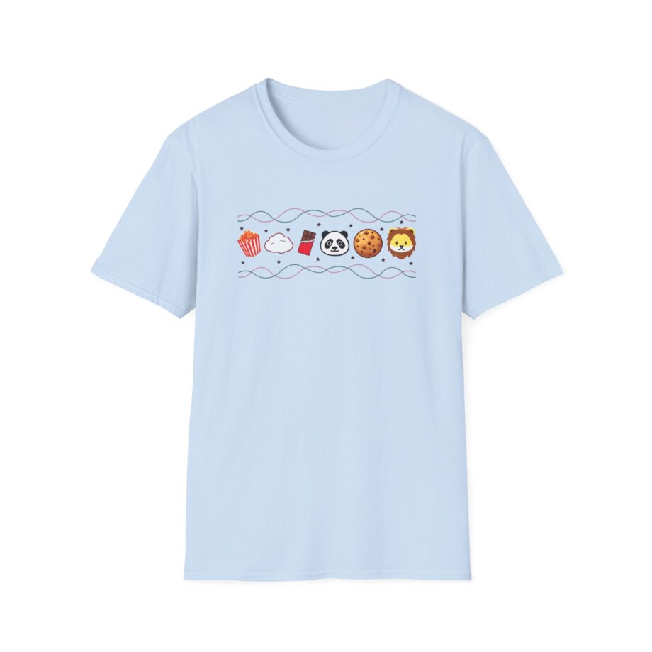 Harlow and Popcorn Emoji Unisex Softstyle T-Shirt