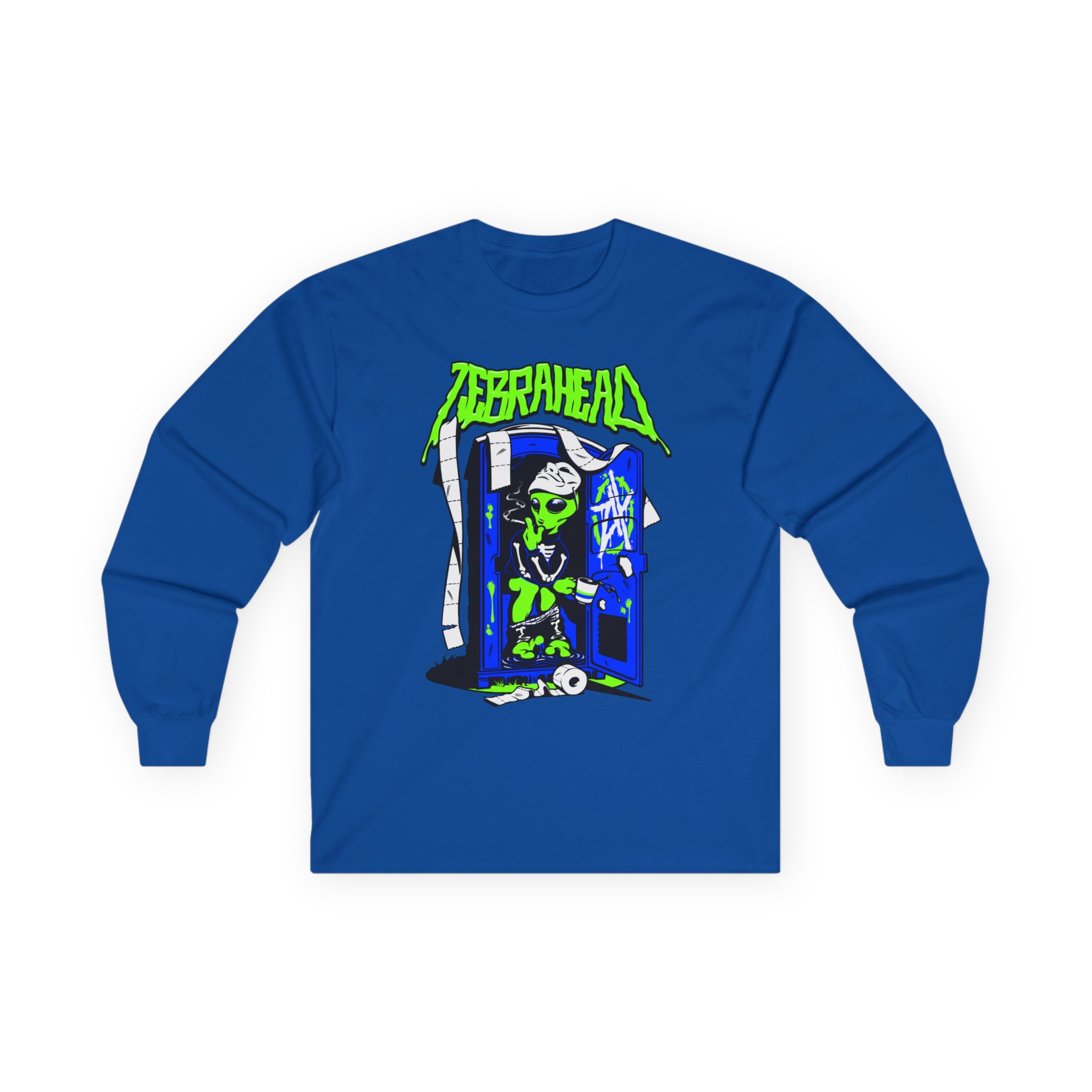 Zebrahead White ZH Coffee break Unisex Ultra Cotton Long Sleeve Tee