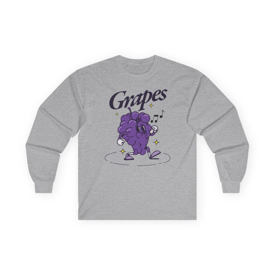 James Marriott Grapes Natural Unisex Ultra Cotton Long Sleeve Tee