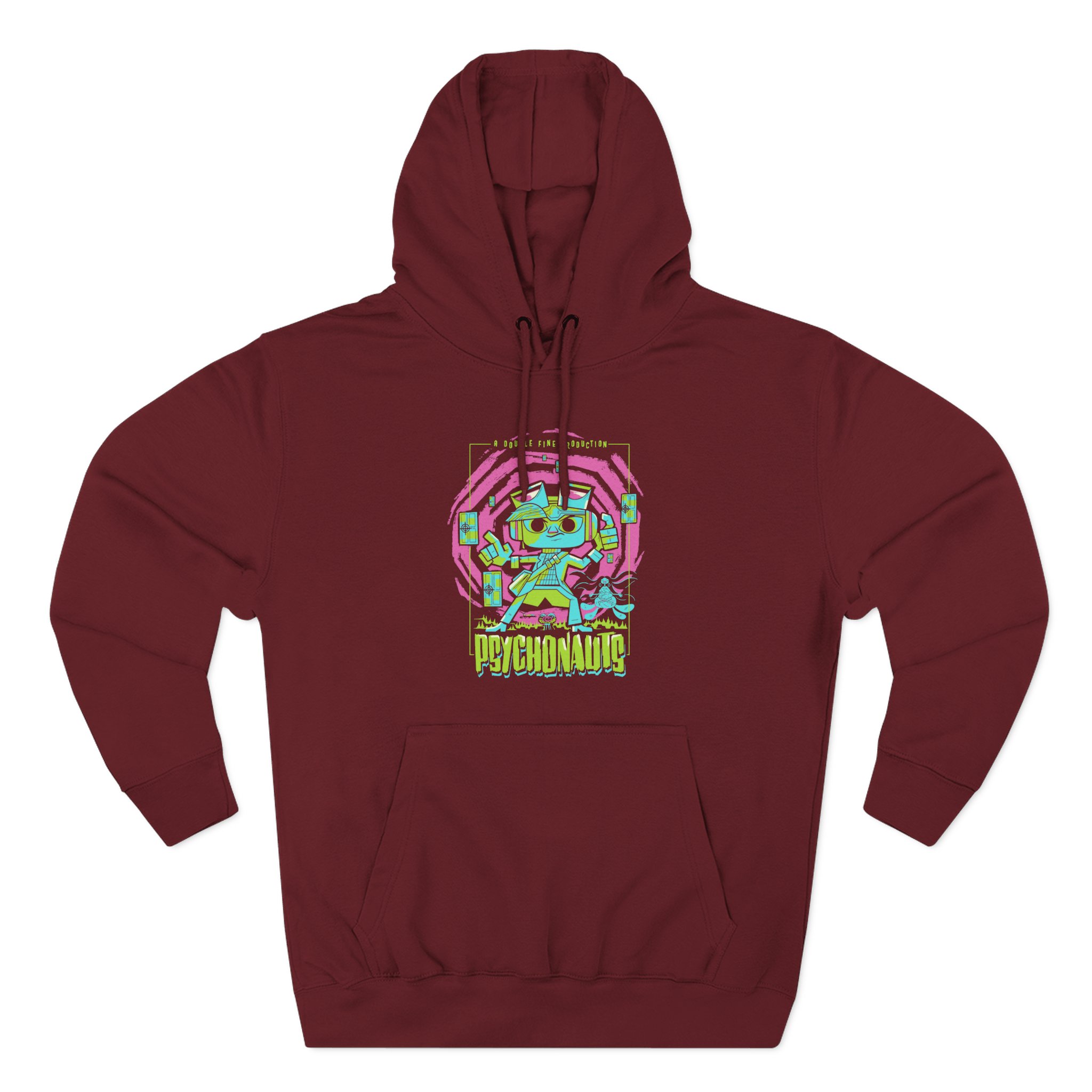 Double Fine Psychic Mystery Three-Panel Fleece Hoodie