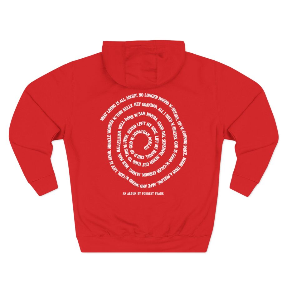 Forrest Frank Cog Spiral Three-Panel Fleece Hoodie