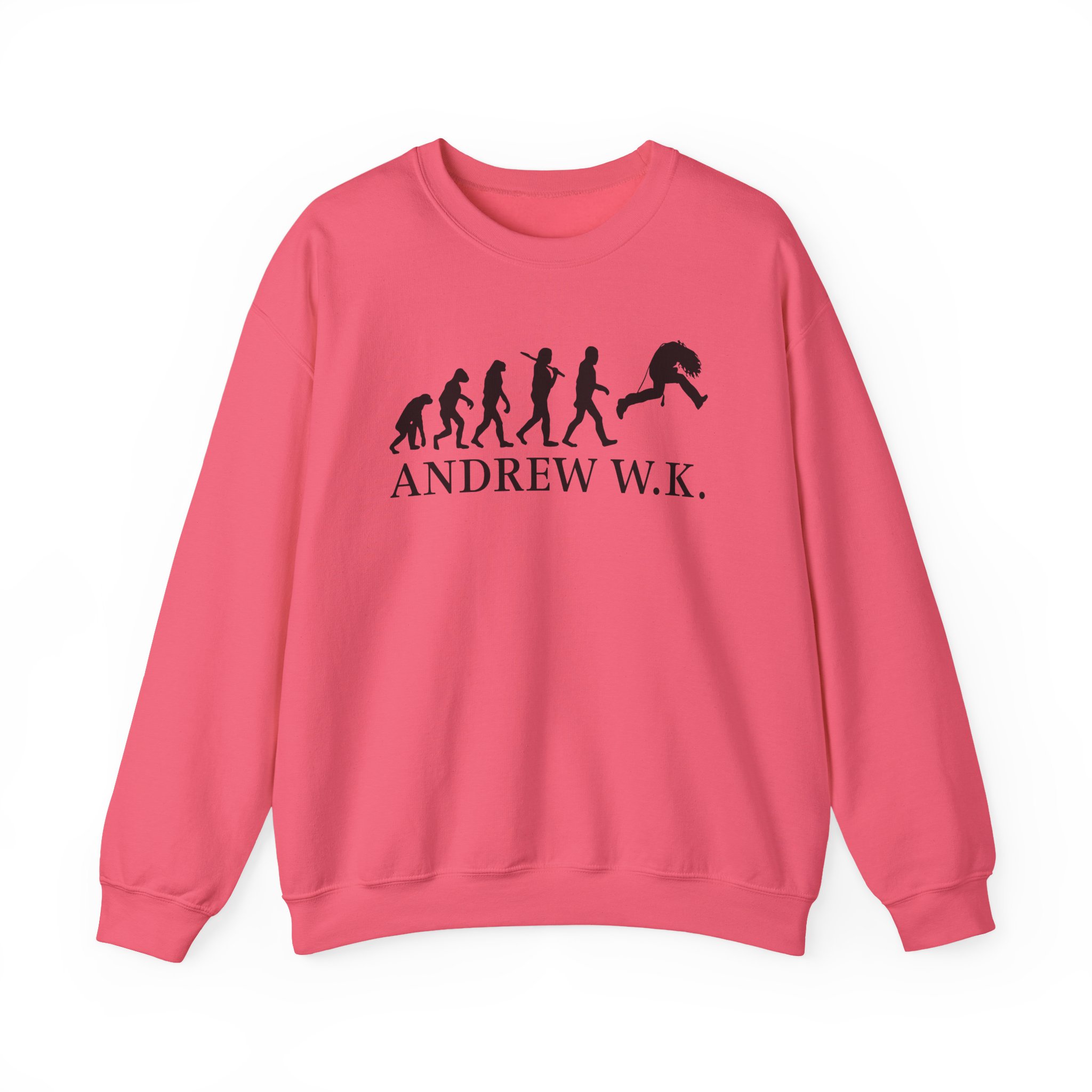 Andrew Wk Evolution of Partying Unisex Heavy Blendâ„¢ Crewneck Sweatshirt