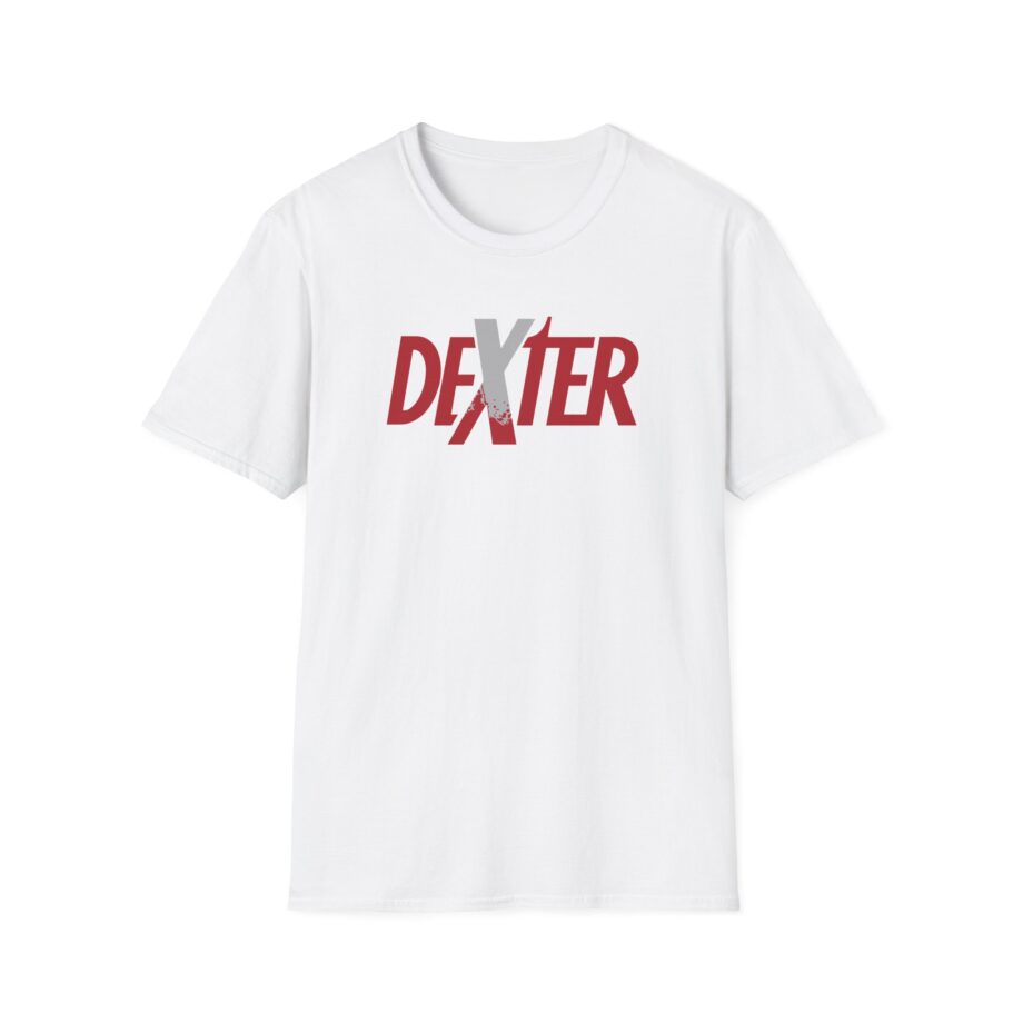 Dexter Spatter Logo Unisex Softstyle T-Shirt