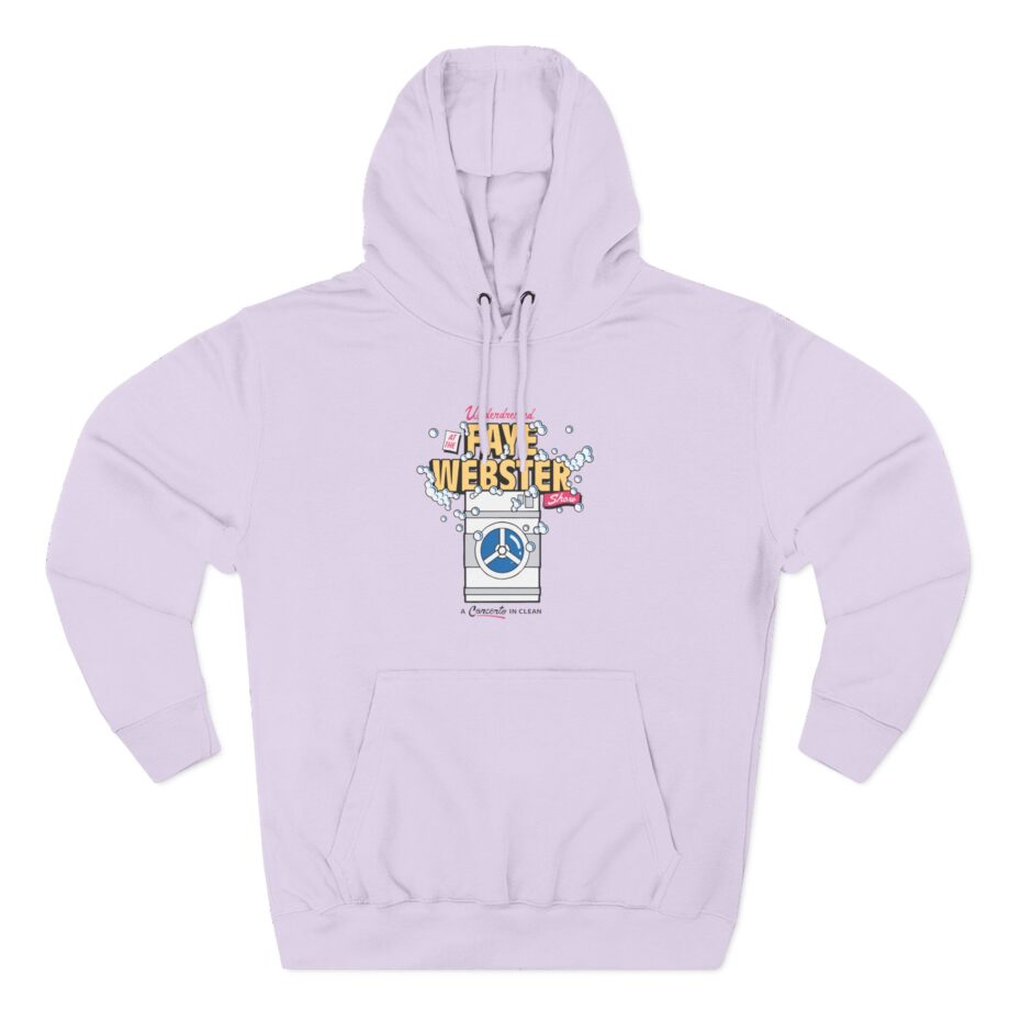 Faye Webster Laundrette  Three-Panel Fleece Hoodie