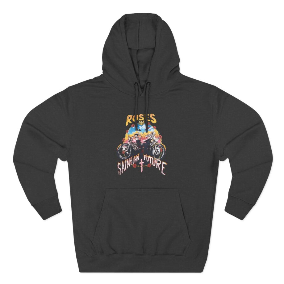 Saint Jhn Not a Cult X Freebandz Roses Three-Panel Fleece Hoodie