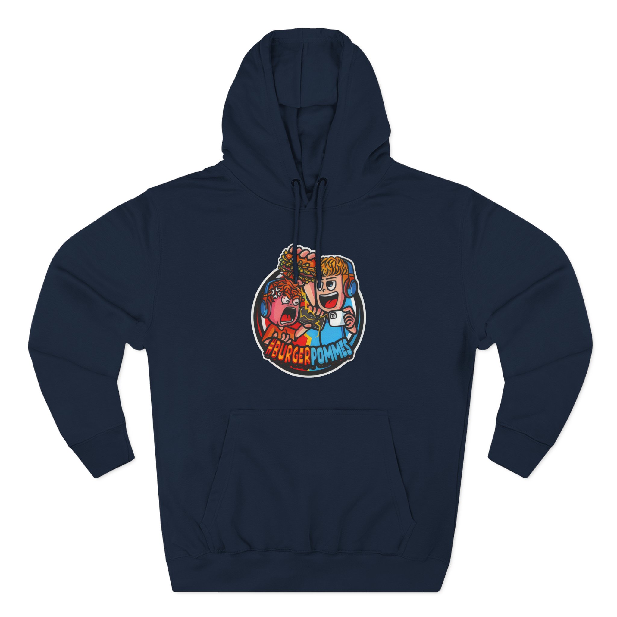 Burger Pommes Three-Panel Fleece Hoodie