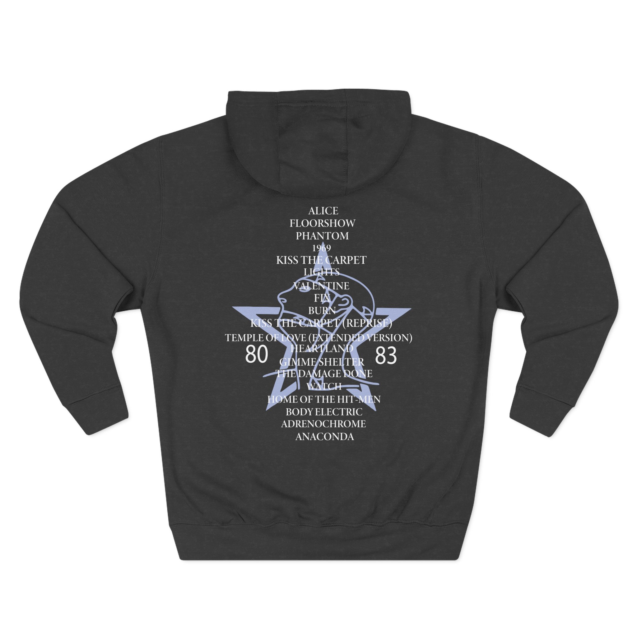 The Sisters Of Mercy, The - Some Girls Wander By Mistake Three-Panel Fleece Hoodie
