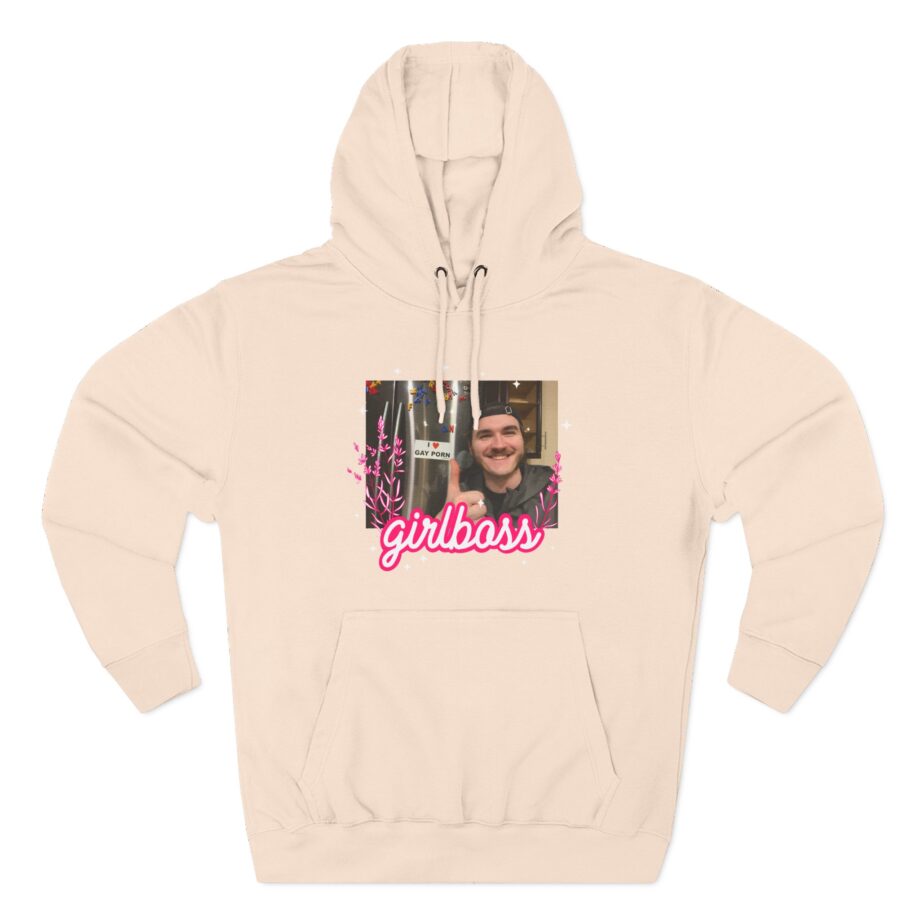 Jschlatt Girlboss Three-Panel Fleece Hoodie