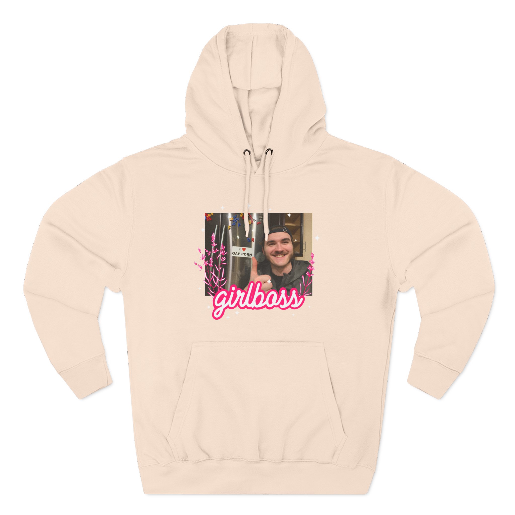 Jschlatt Girlboss Three-Panel Fleece Hoodie