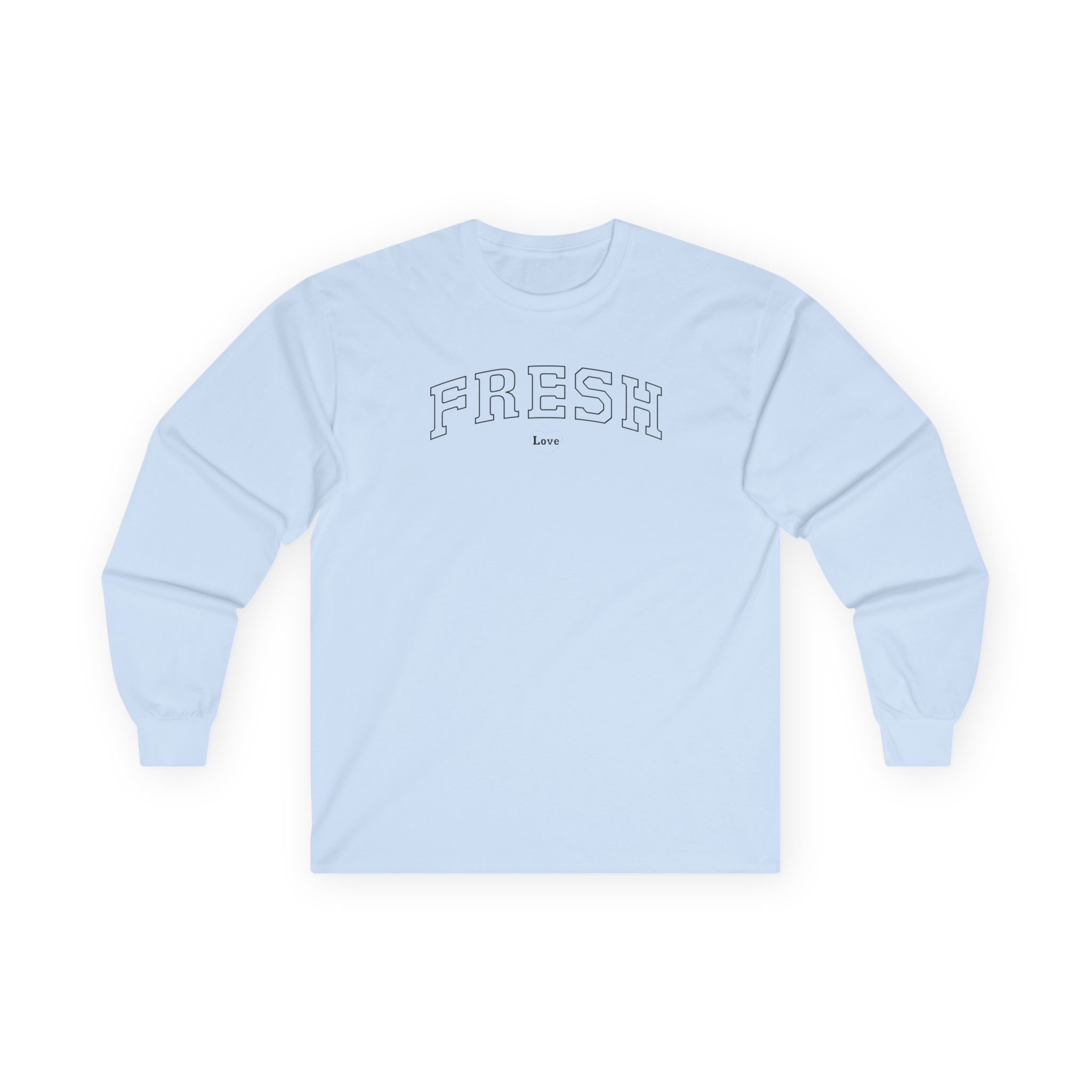 Fresh Love Varsity Unisex Ultra Cotton Long Sleeve Tee