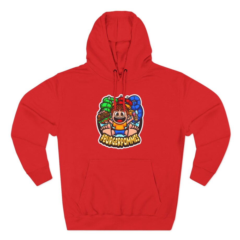 Burger Pommes Three-Panel Fleece Hoodie