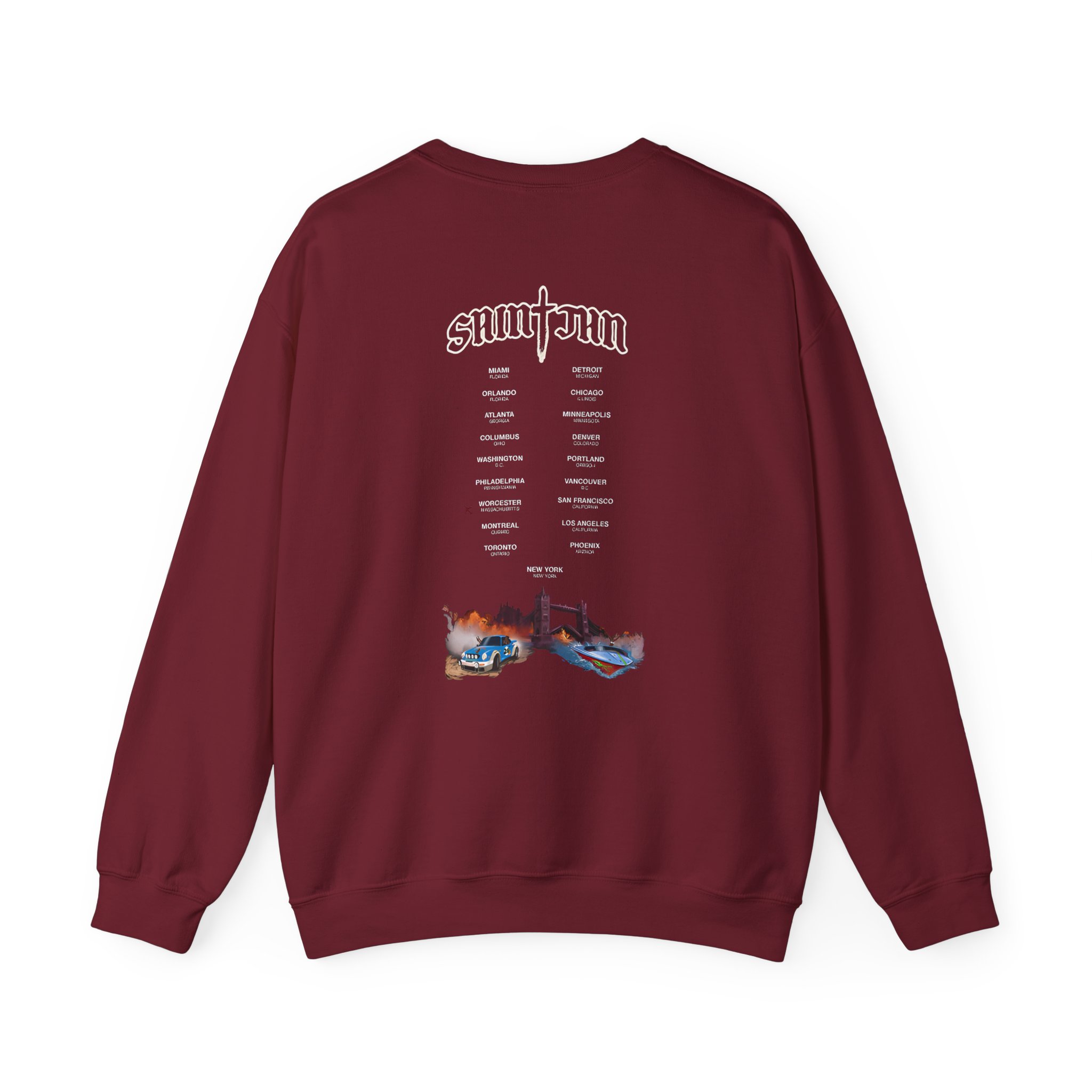 Saint JhnIgnorant Forever World Tour Unisex Heavy Blendâ„¢ Crewneck Sweatshirt