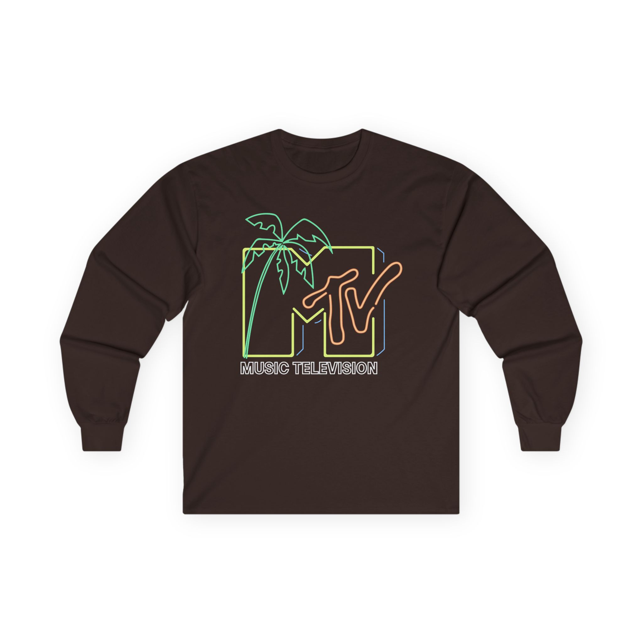 David Dobrik  Mtv Neon Light Logo Unisex Ultra Cotton Long Sleeve Tee